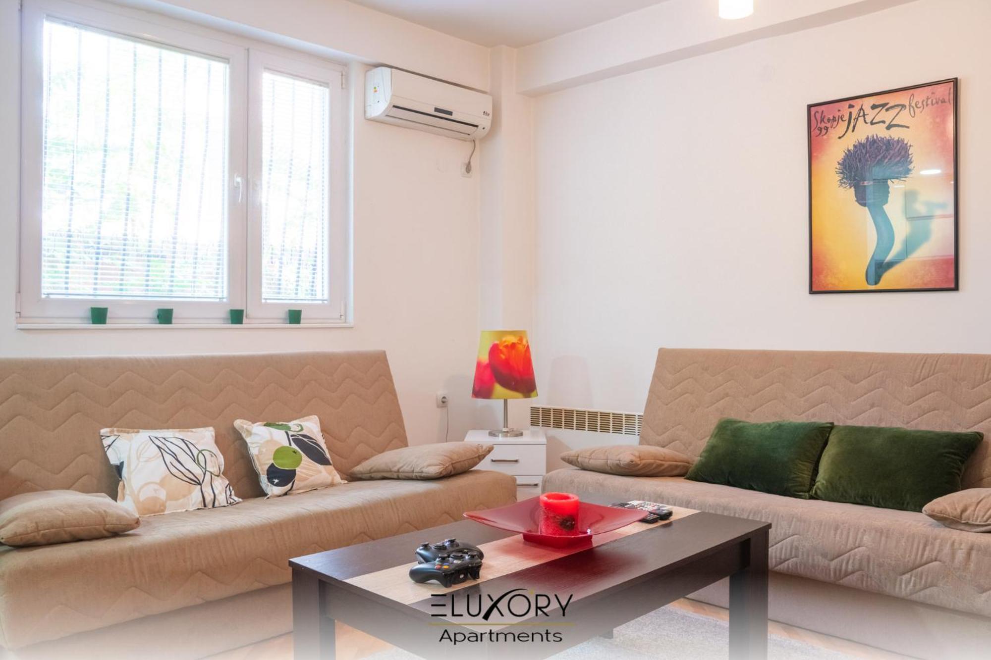 Skopje Eluxory Apartments エクステリア 写真